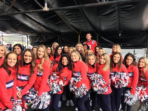 MCC Patriots Rally 3 cheerleaders