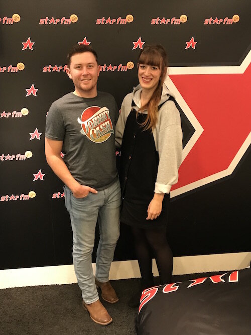 Scotty McCreery and Star FM DJ Madeleine Perty IMG 3745